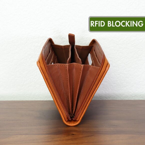 NEW Myra Bag EXCLUSIVE Floral Wallet Emboldened Leather Vintage Fashion - Picture 4 of 9